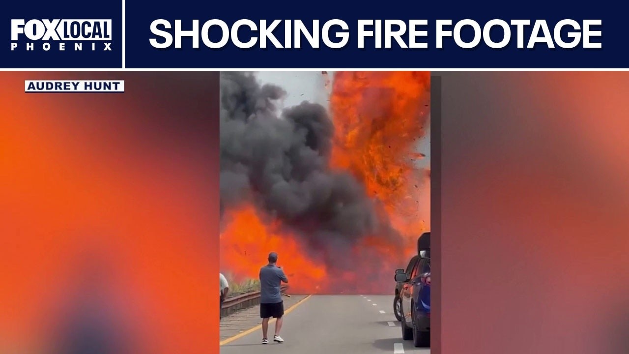 Vehicle blast caught on camera on SR 87