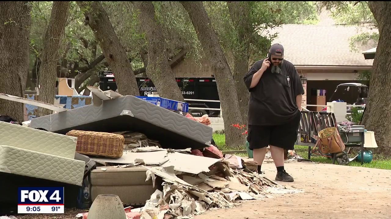 Central Texas flooding forces residents to gut homes