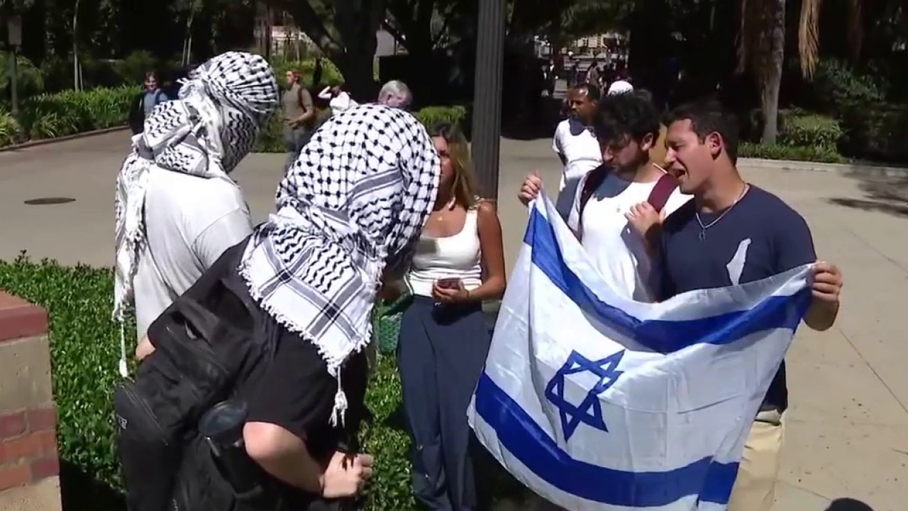 Dueling protests on UCLA campus over Oct. 7