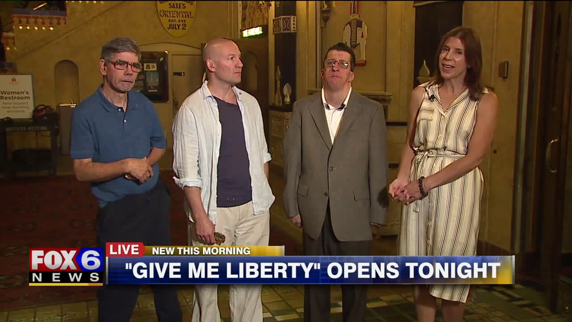 "Give Me Liberty" opens tonight