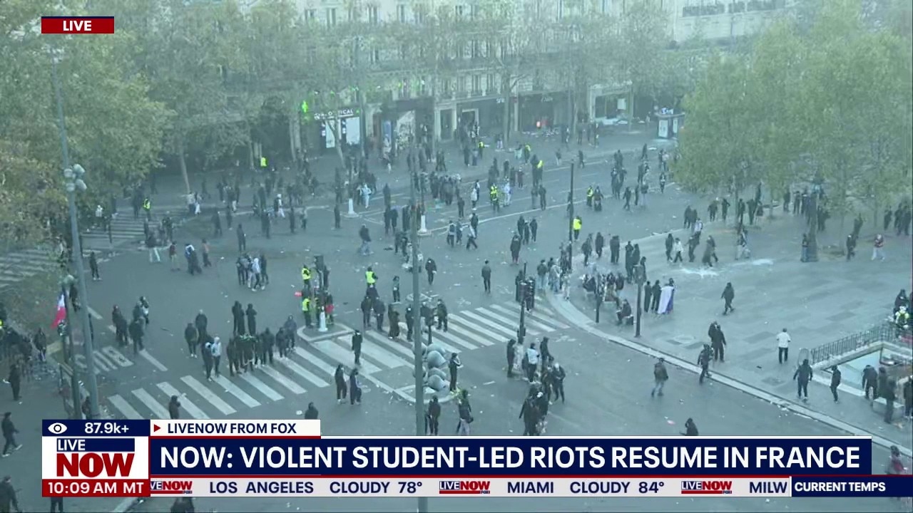 French police clash with protesters in Paris