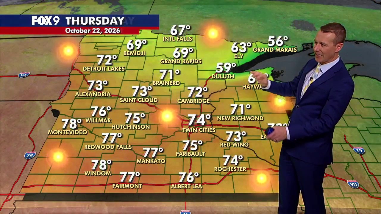 MN weather: Above average Wednesday, more of the same Thursday
