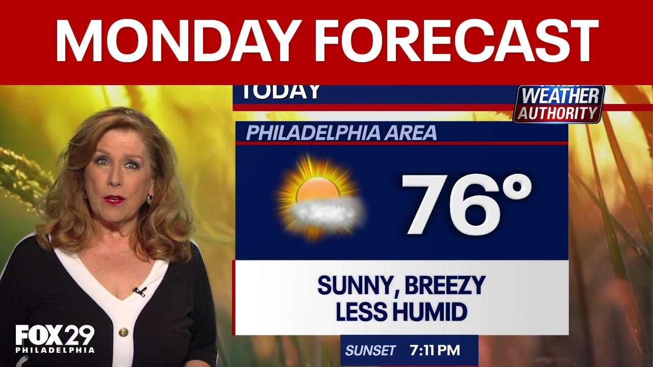 Philadelphia weather: Monday forecast