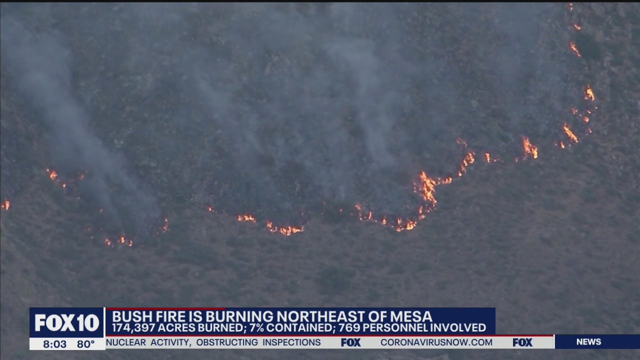 Bush Fire burns over 170,000 acres