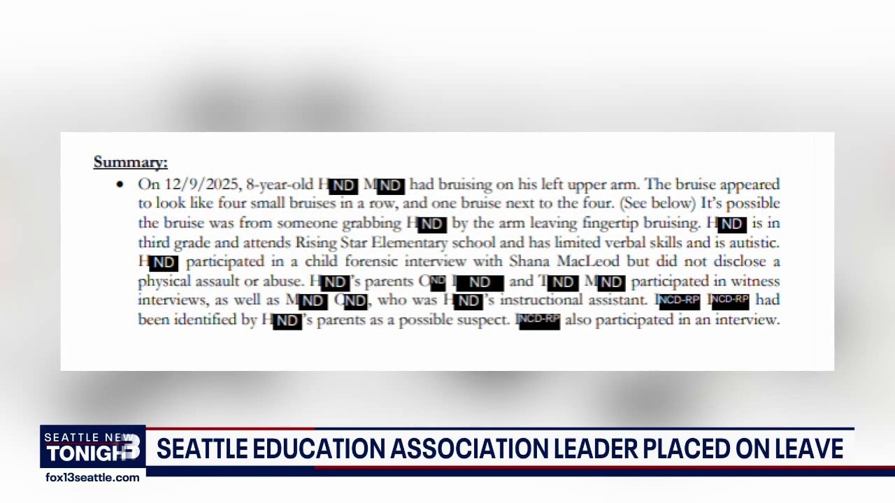 New Seattle Teacher’s Union president under investigation for abusing child