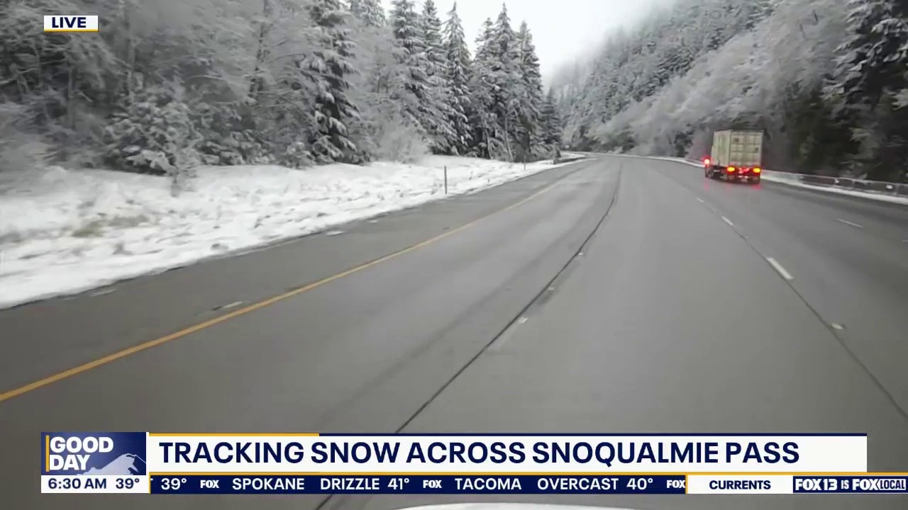 Tracking snow across WA's Snoqualmie Pass