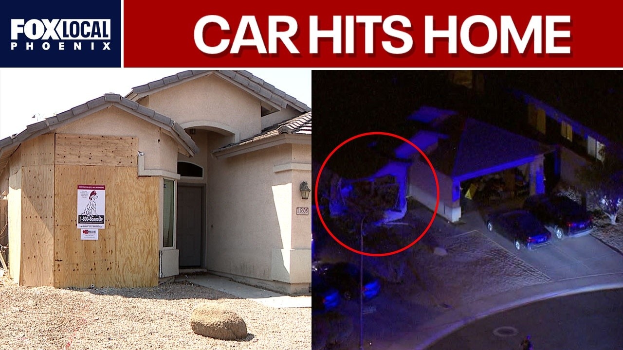 Arizona home struck by vehicle after driver shot behind wheel