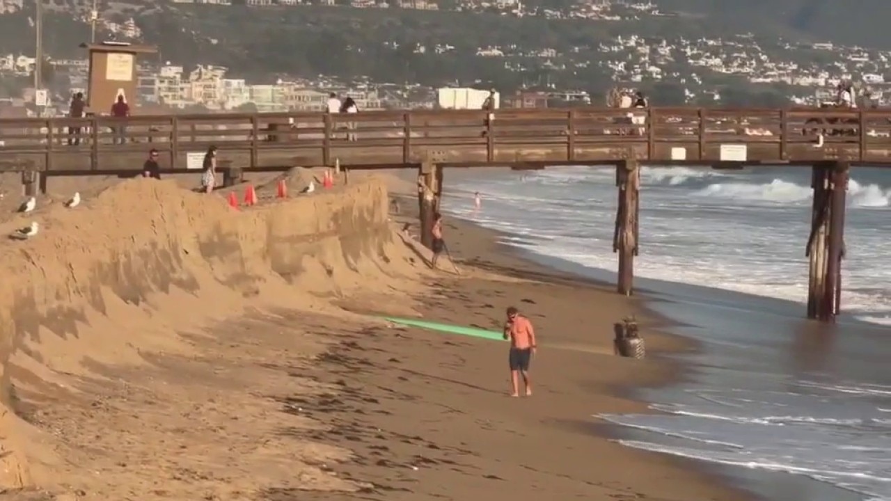 Severe coastal erosion in Newport Beach