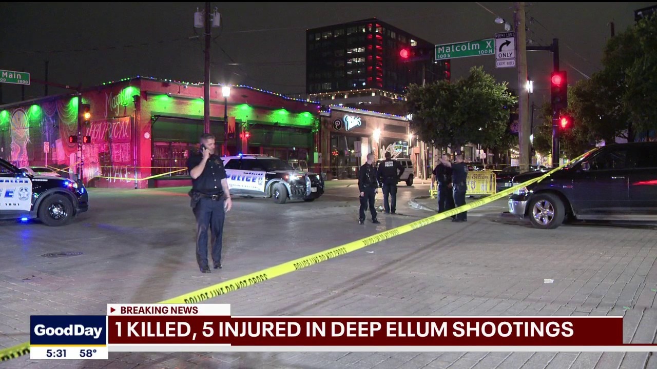 1 killed, 5 injured in multiple Deep Ellum shootings