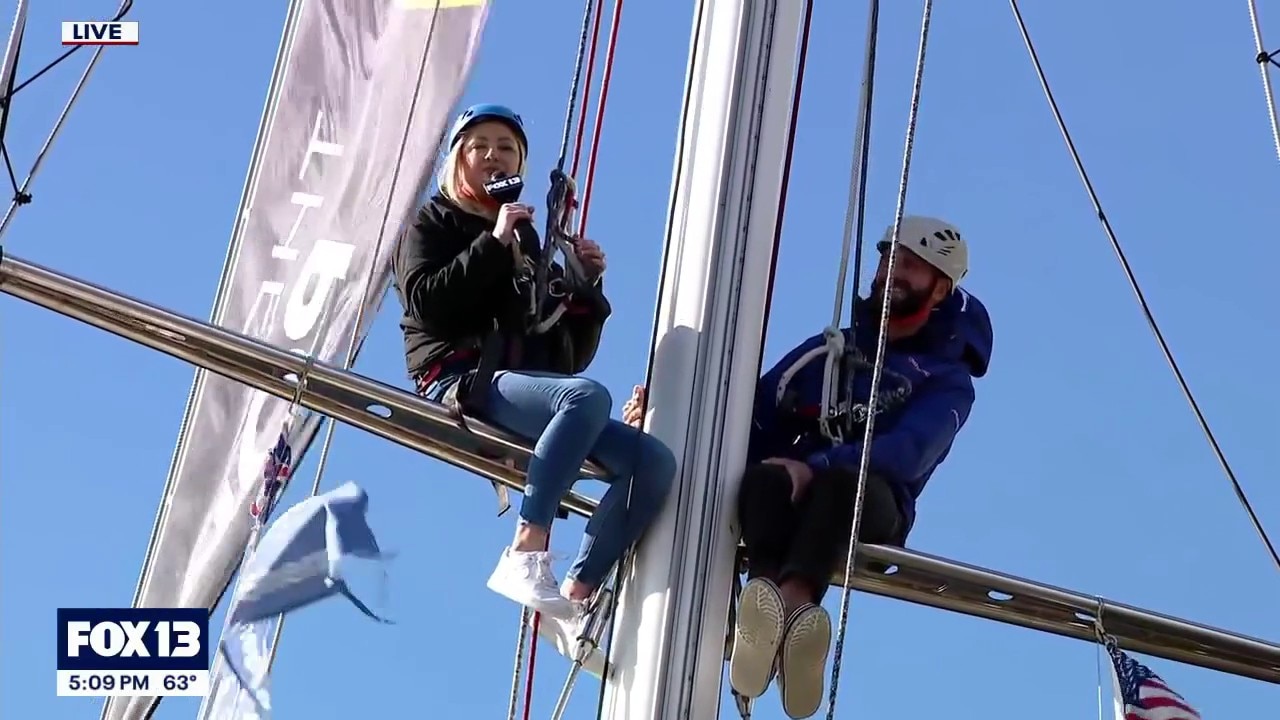 FOX 13's Claire Anderson reports from clipper mast