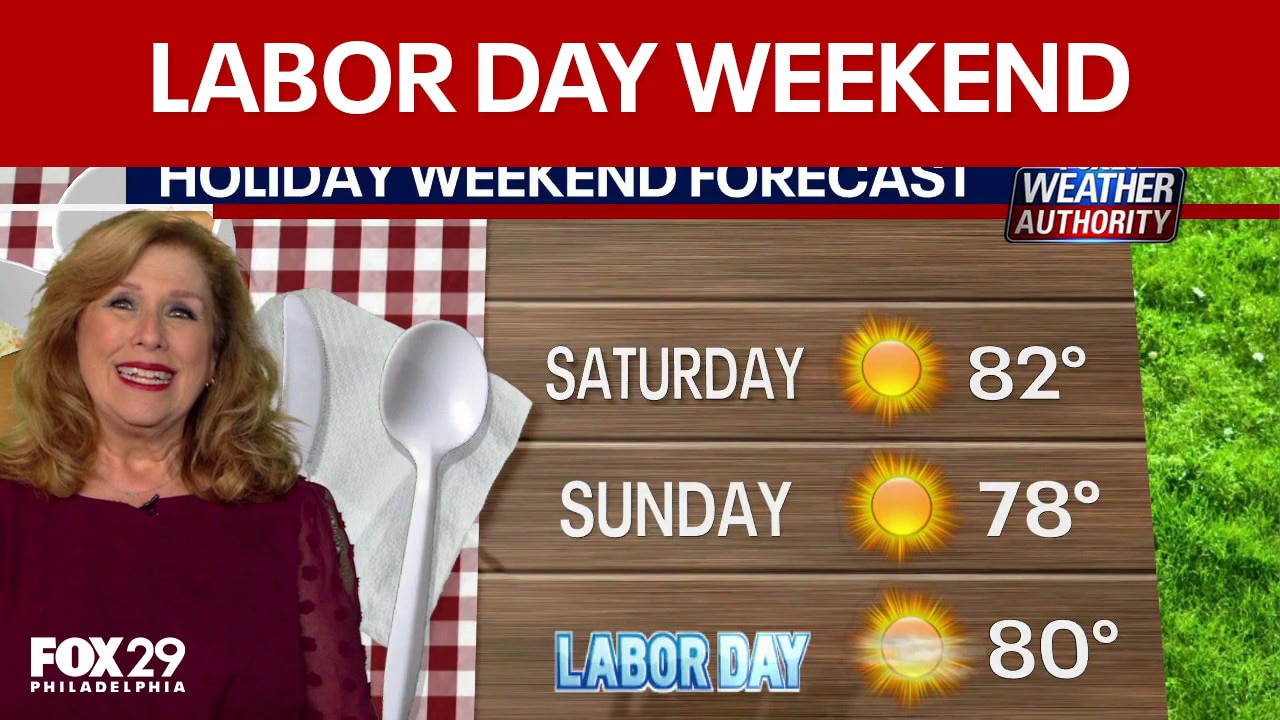 Philadelphia weather: Labor Day Weekend forecast