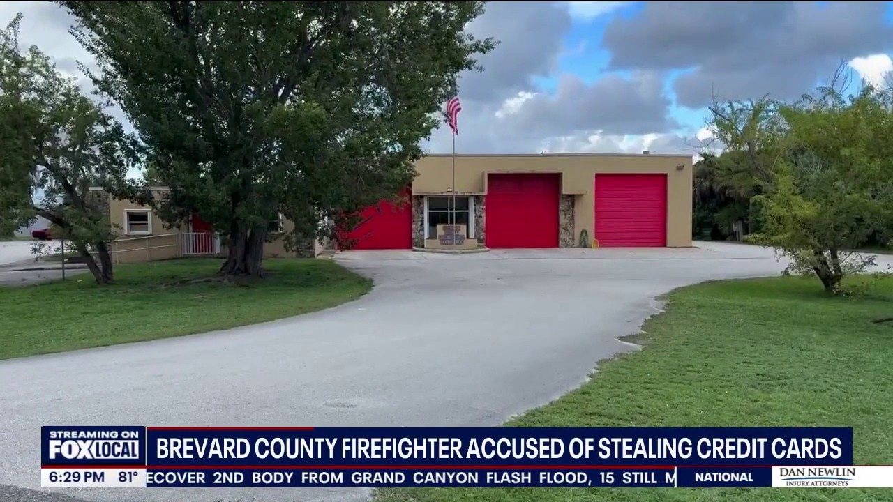 Man accused of stealing firefighters' credit cards