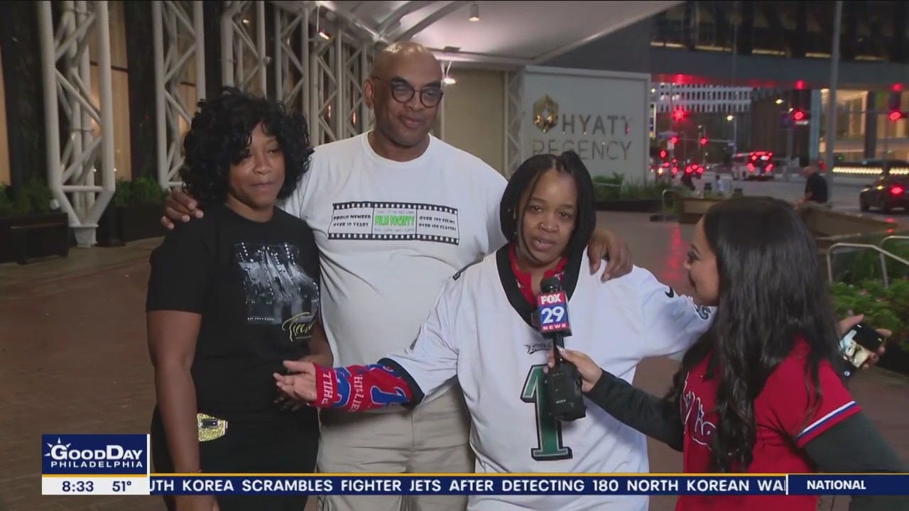 New Jersey residents celebrate the Eagles, Phillies in Houston