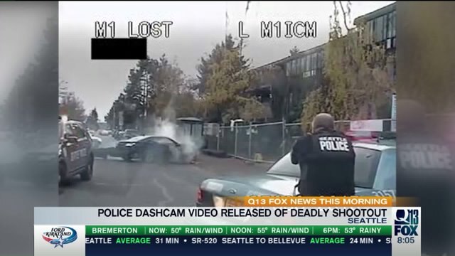 Seattle Police Dept. releases dramatic video of car chase, deadly shootout with carjacker