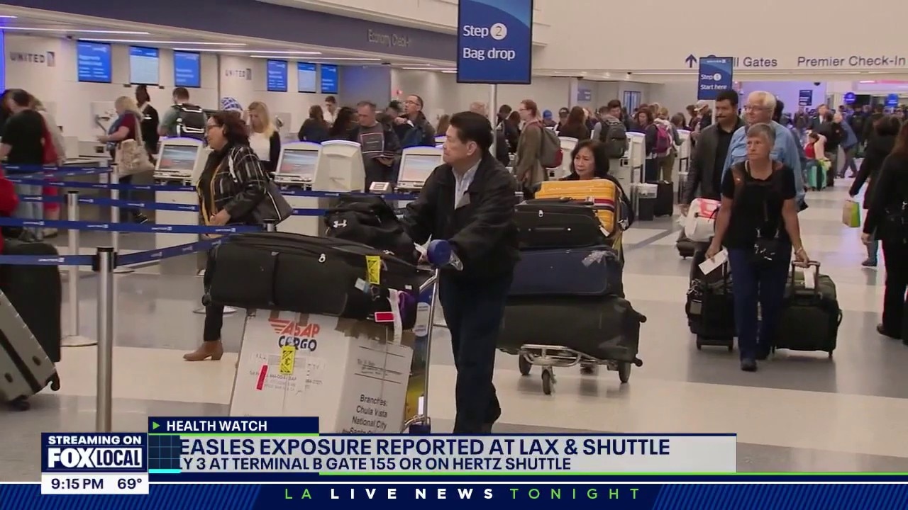 Measles exposure reported at LAX