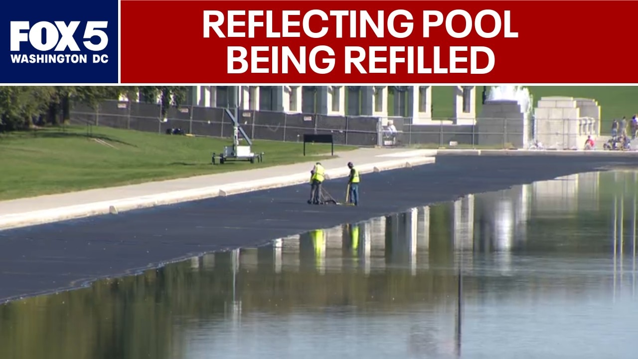 Reflecting Pool being refilled after months of controversy