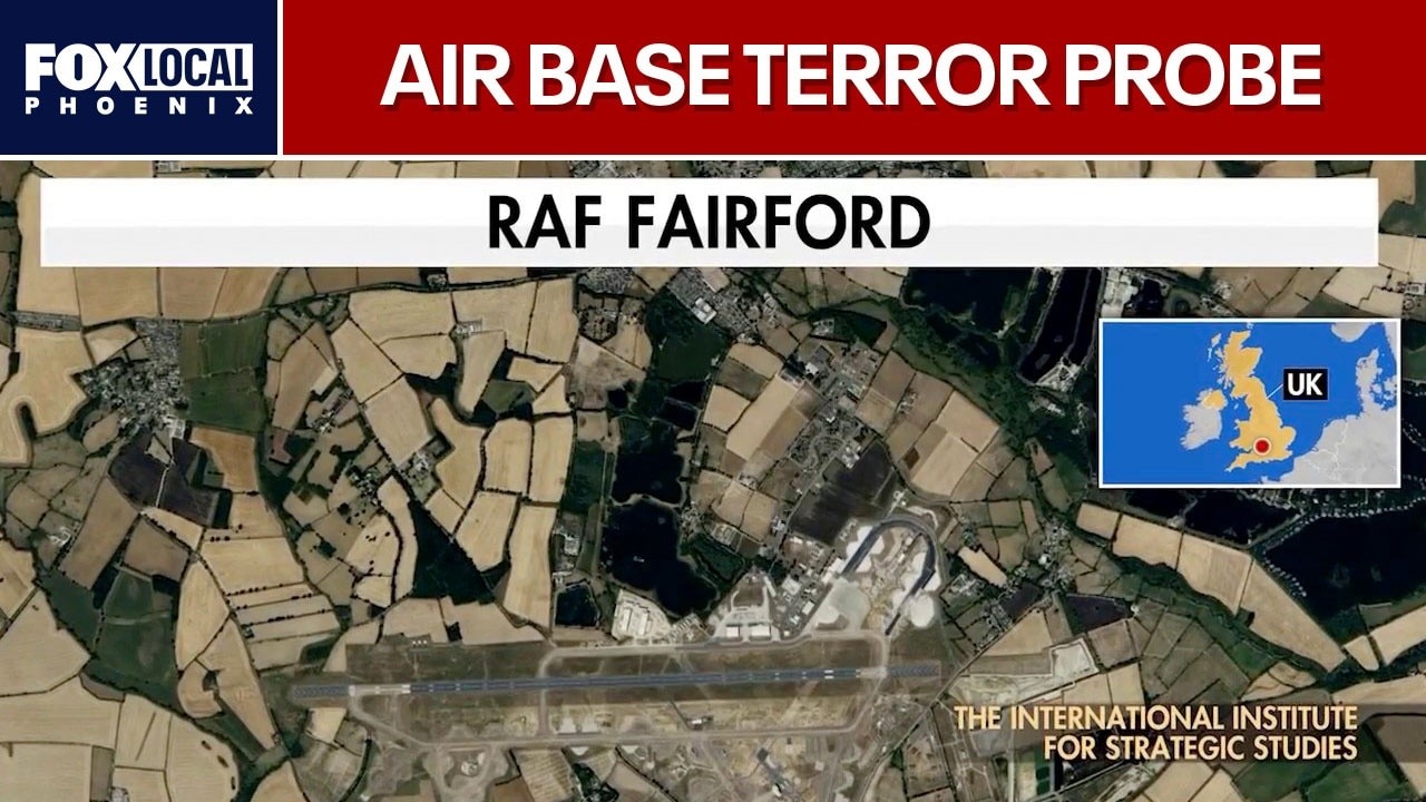 UK police arrest 5 men near U.S. military base