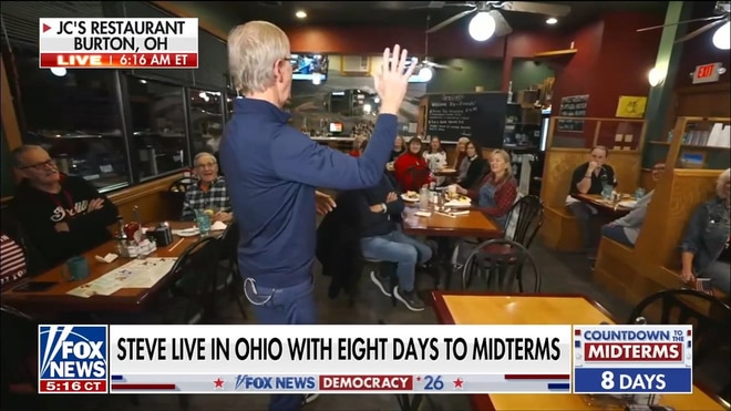 Steve Doocy reports on Ohio gubernatorial race from JC's Restaurant