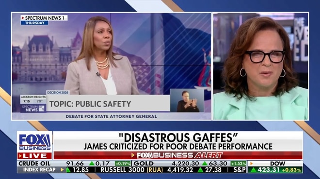 NY AG Letitia James criticized for poor debate performance