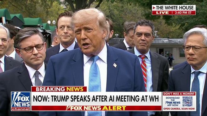 Trump on Super Intelligence Accord: 'It's a form of protection'