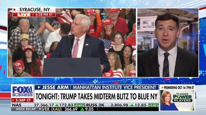 President Trump takes midterm blitz to NY