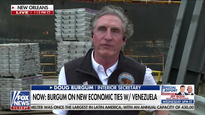 US-Venezuela relations a ‘fabulous success’ for both countries: Interior Secretary Burgum
