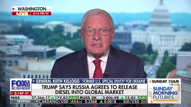 I don’t think Putin is doing this out of the goodness of his heart, Gen Keith Kellogg says