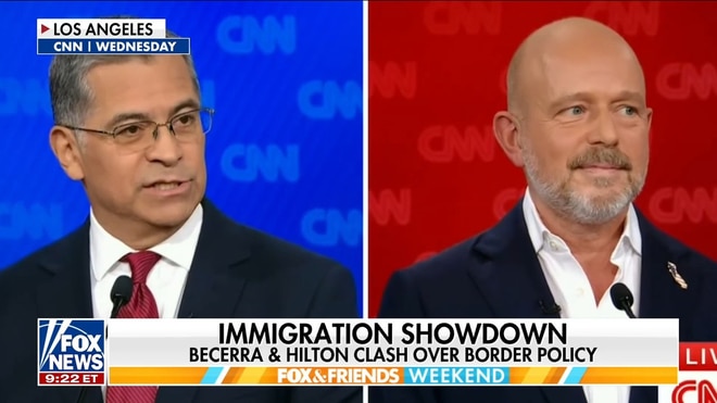 Steve Hilton blasts Democrat Xavier Becerra after fiery debate exchange