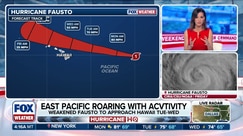 Fausto weakens near Hawaii while Tropical Storm Genevieve ramps up in Eastern Pacific 