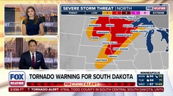 Severe storms trigger Tornado Warnings across Northern Plains as system charges into Upper Midwest
