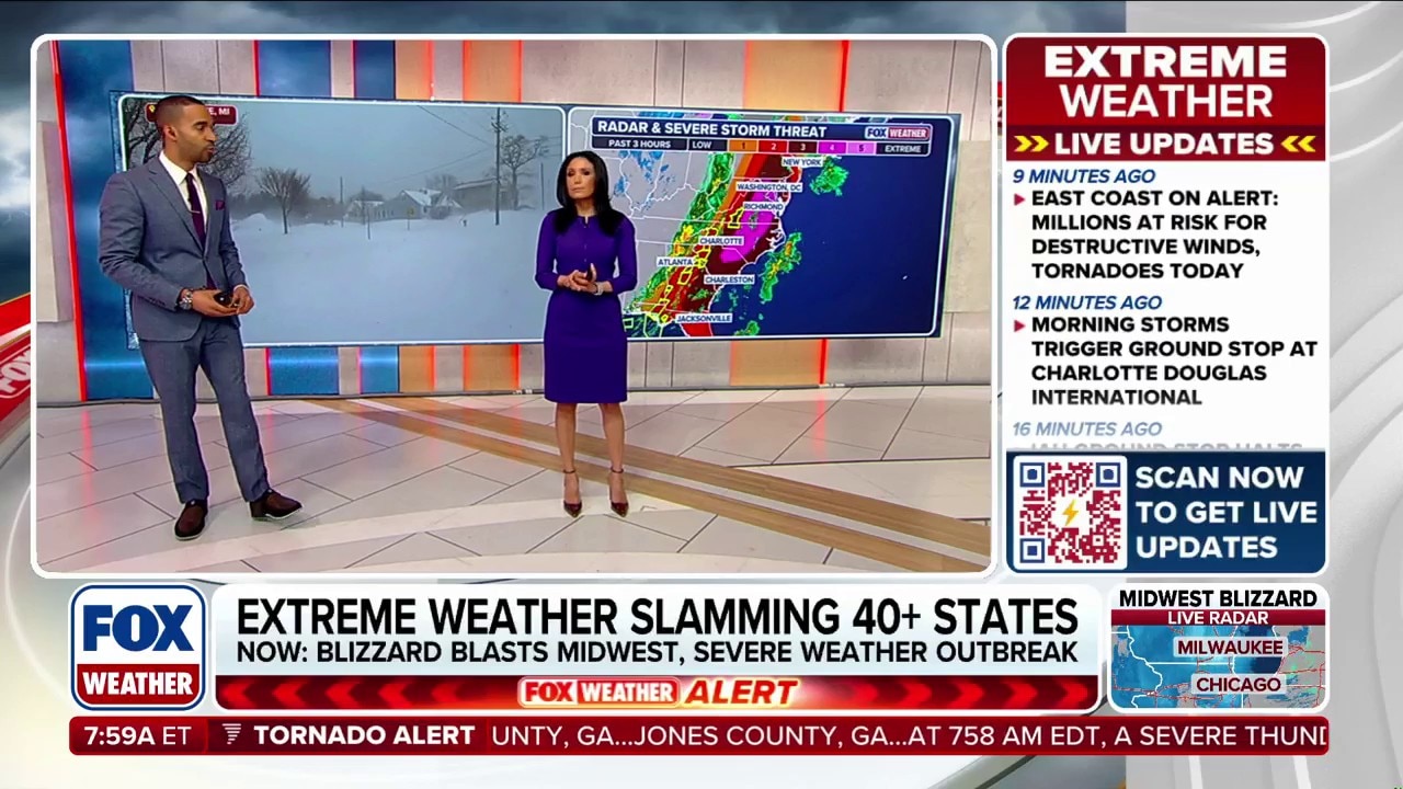 Historic blizzard blasts the Midwest with life-threatening conditions impacting millions