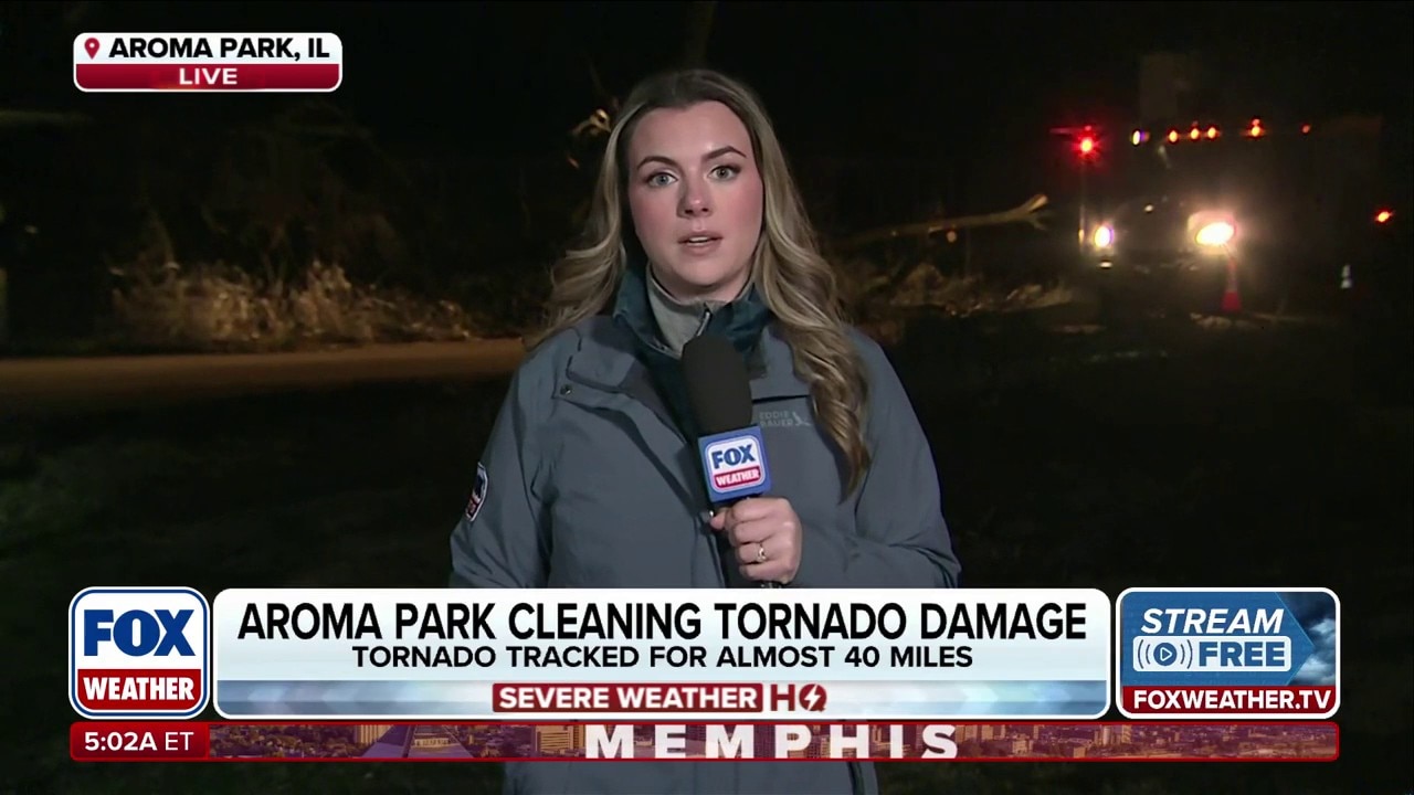 Recovery efforts underway in Aroma Park after prelim EF-3 tornado devastates Kankakee County