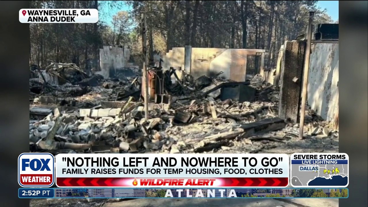 Family overcomes devastation as Georgia wildfires destroy their home