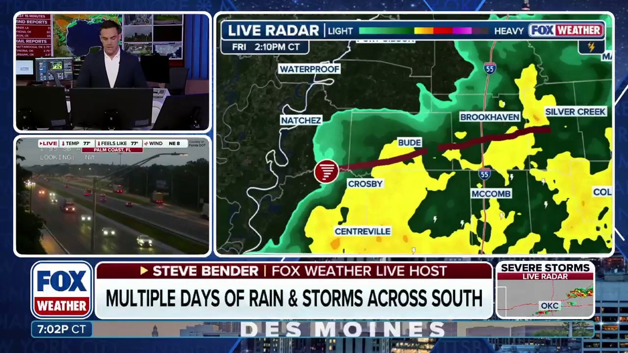 Watch Repeated rounds of rain swamp Southeast - FWX | FOX One
