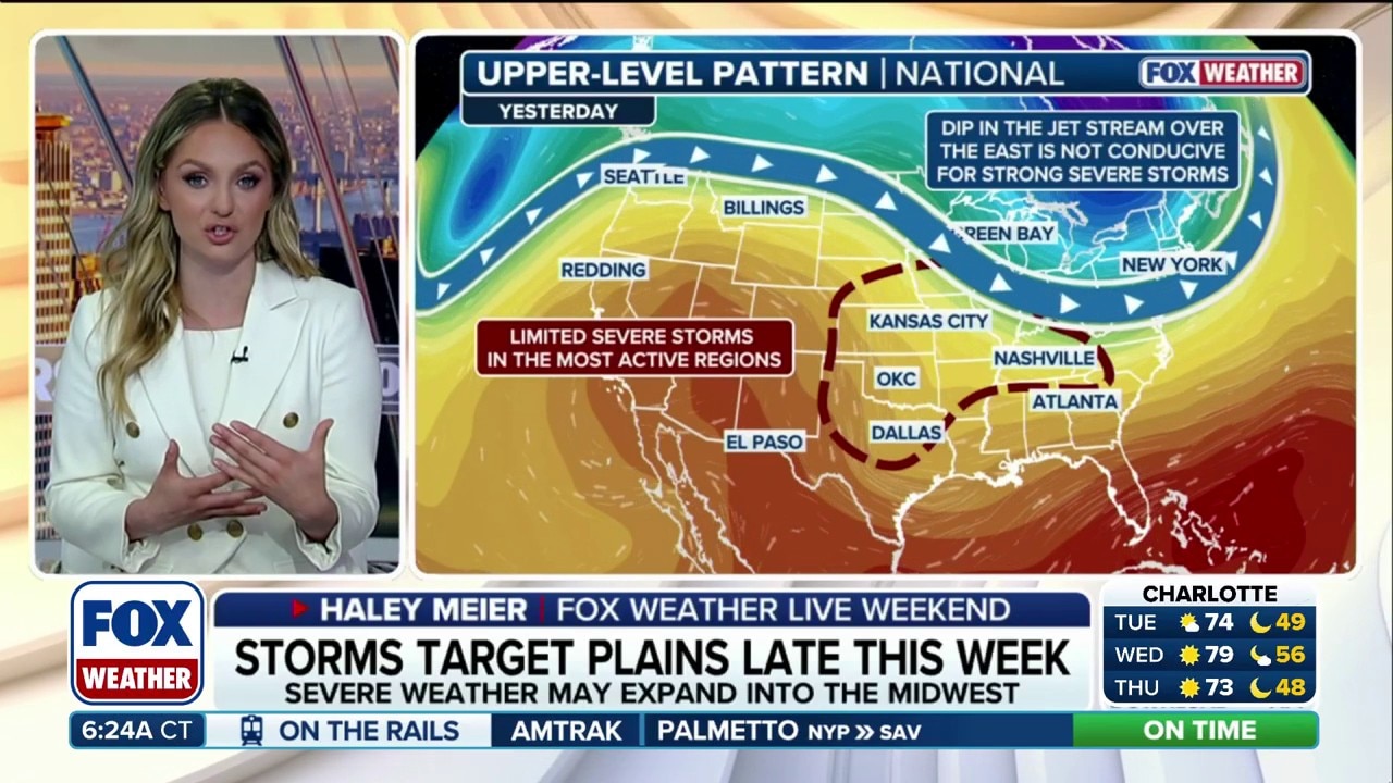 Watch Severe weather returns to the Central Plains by late-week after ...