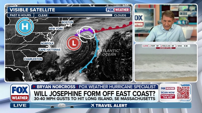 Nor'easter could be named Tropical Storm Josephine