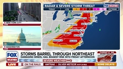 Strong thunderstorms target 70M across Northeast and Mid-Atlantic with wind and hail threat