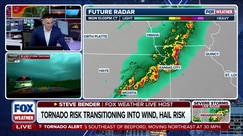 Severe thunderstorms and tornadoes produce large hail, damaging winds in the Central US