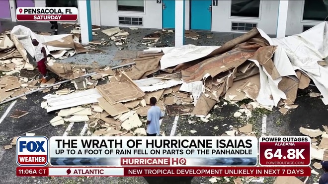 Aftermath of Hurricane Isaias leaves piles of damage and debris in Florida