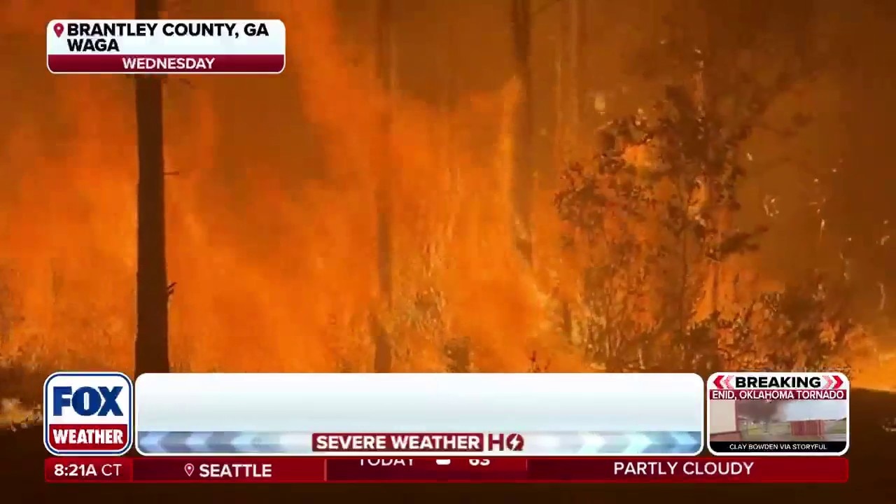 Nearly 90 homes destroyed and more than 5,000 acres burned during ongoing wildfires in Georgia 