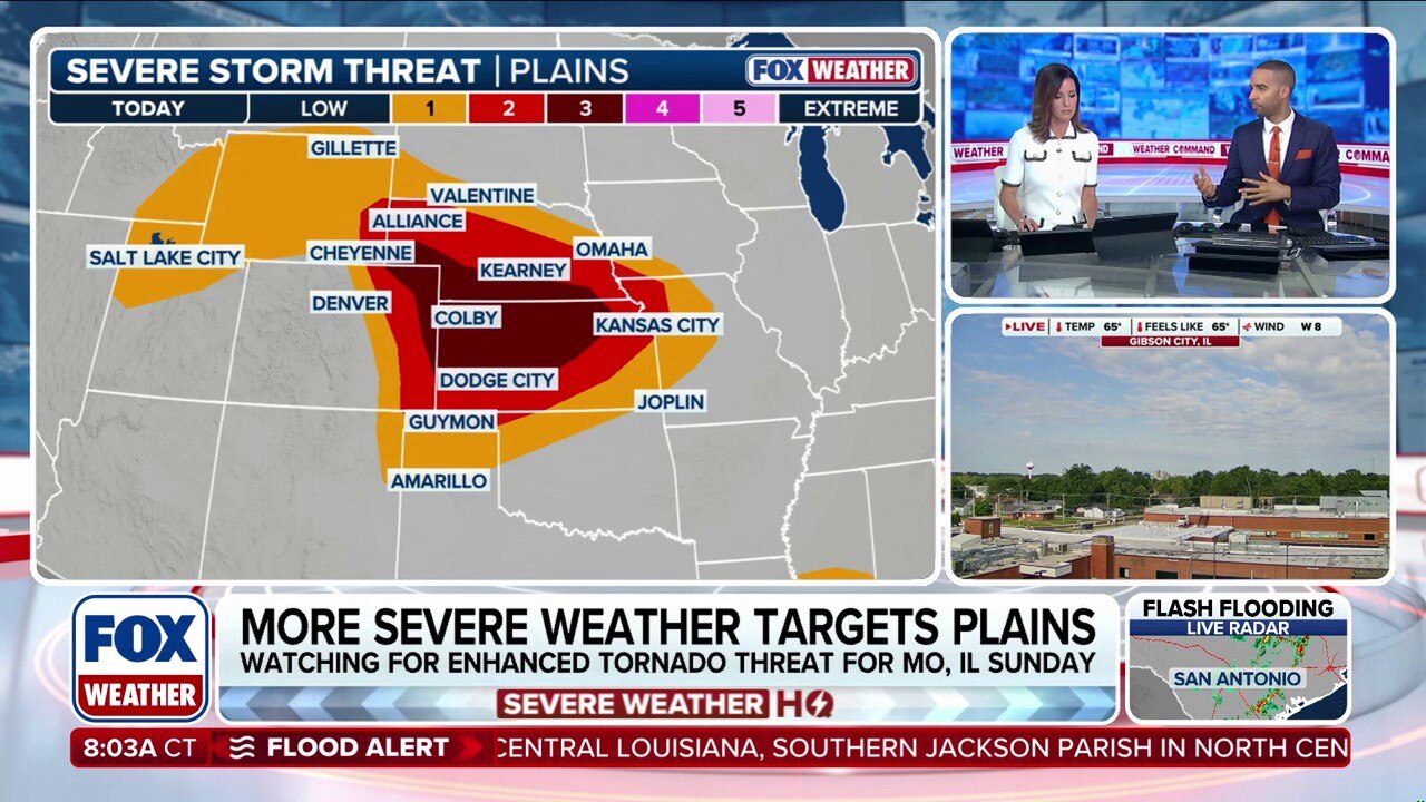 Watch Severe storms, flash flooding bring dual threat to Plains before ...