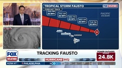 Tropical Storm Fausto to track north of Hawaii