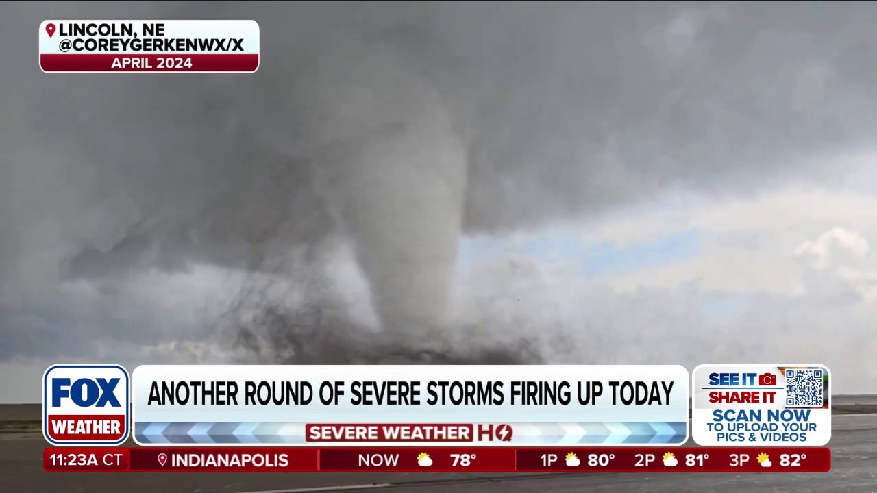 Dangerous severe weather outbreak begins to fire up in the Plains with strong tornado, huge hail threat