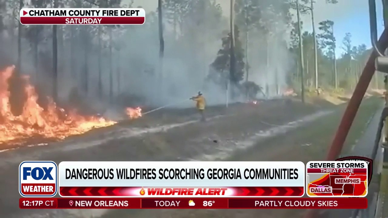 Georgia weather warms up as firefighters continue battling massive wildfires