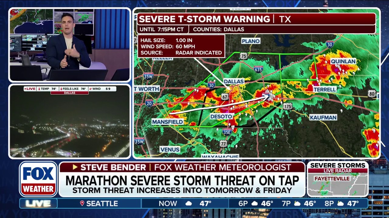 Watch Severe storms begin to ramp up in Texas, prompting flood threat ...