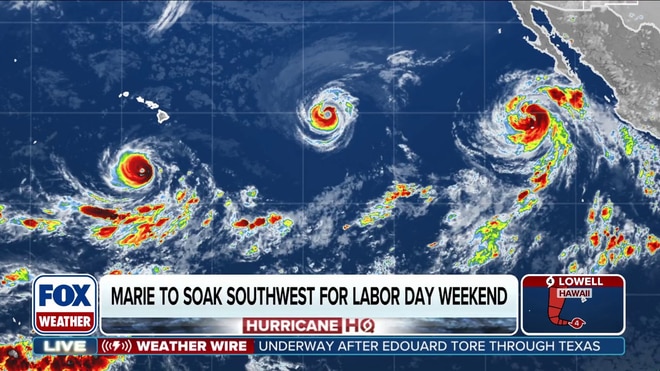 Hurricane Marie to soak the Southwest for Labor Day weekend