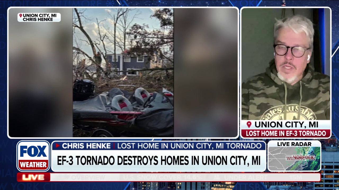 Michigan tornado victim recounts moment EF-3 twister destroyed his home