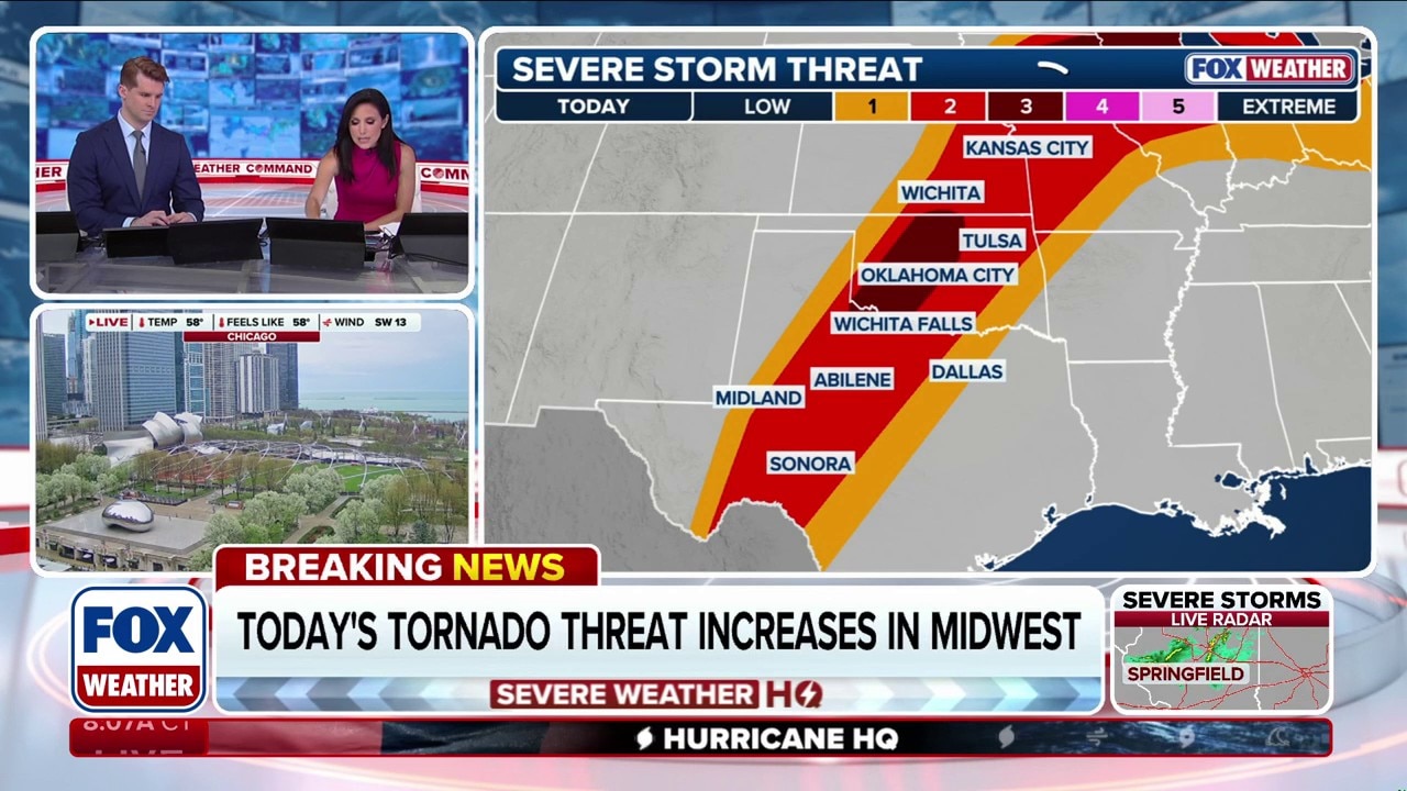 Watch Severe weather threat increases across Midwest, the Plains - FWX ...