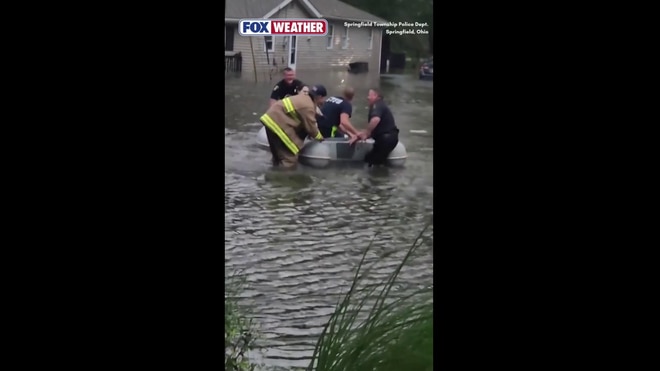 Watch: Springfield, Ohio, first responders rescue people from flash floods