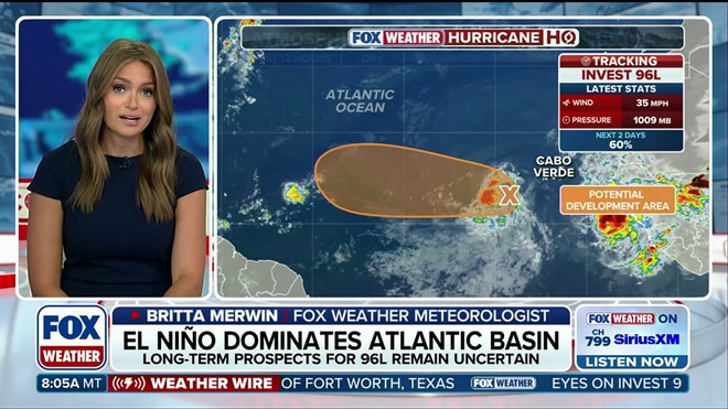 El Niño keeping tropical activity at bay in the Atlantic